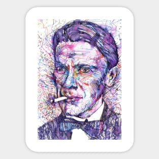 MIKHAIL BULGAKOV - watercolor portrait Sticker